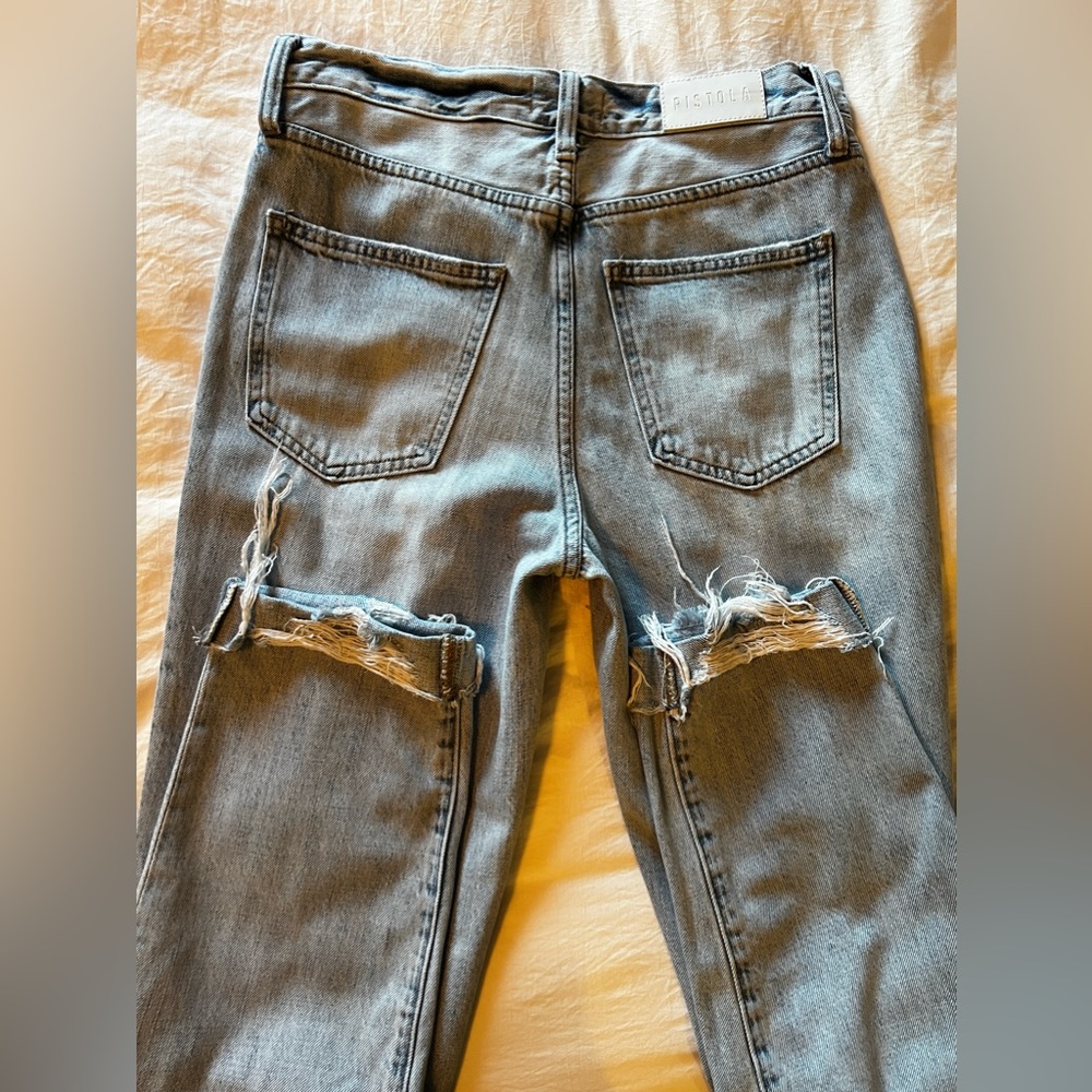 Pistola Presley High Rise Relaxed Roller Jeans in color By My Side 26 - Picture 8 of 11
